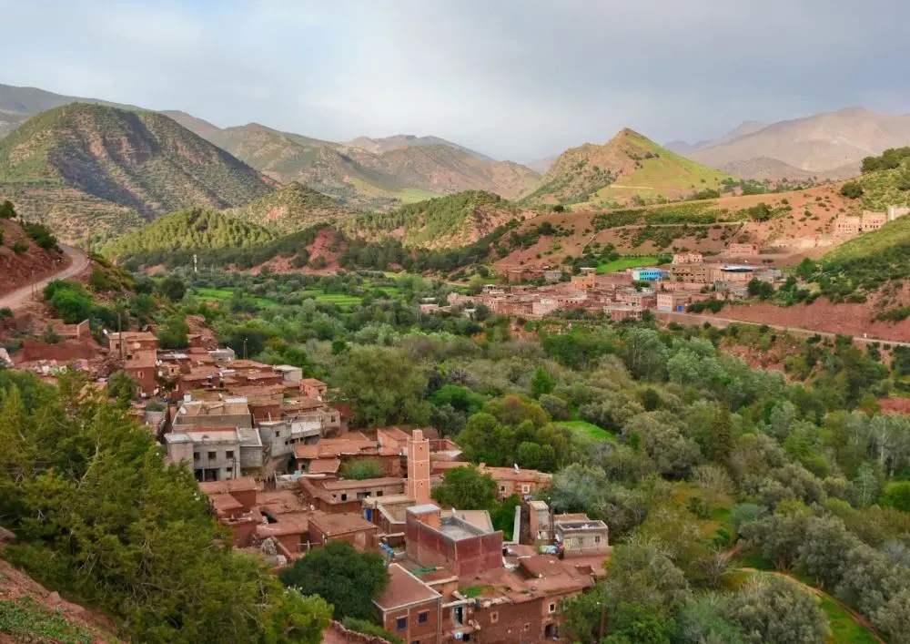 Paysage de l'Atlas au Maroc