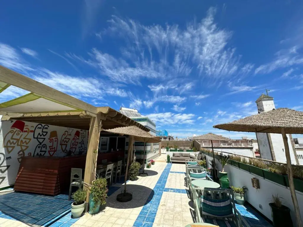 Hotelterrasse in Essaouira