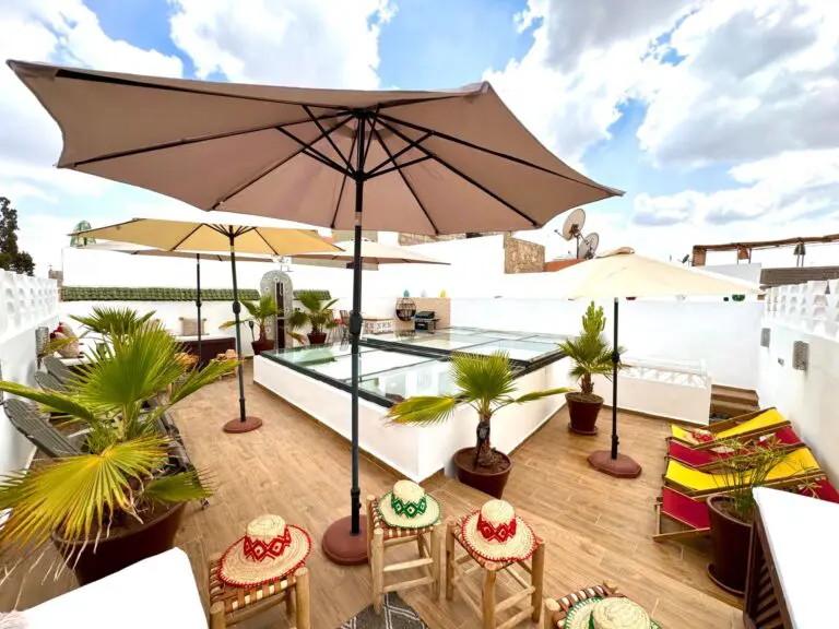 Terrace riad Marrakech