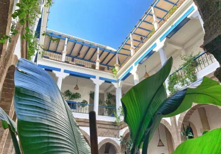 Cour d'un riad à Essaouira