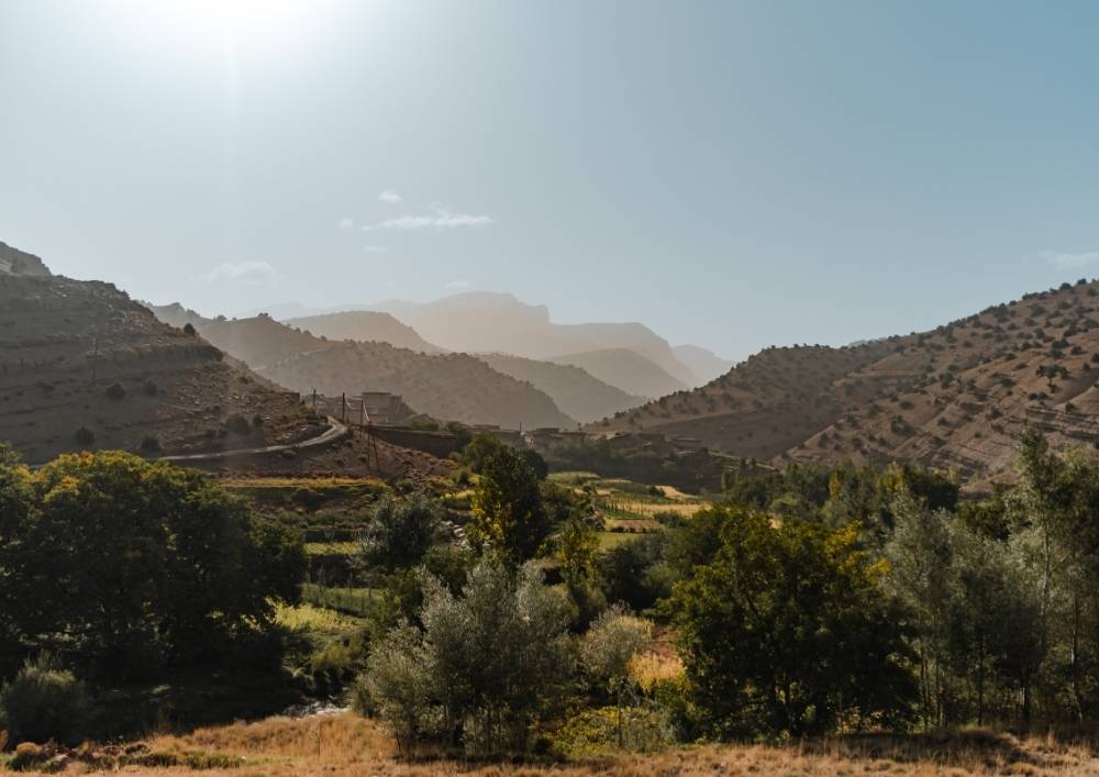 Paysage de l'Atlas au Maroc