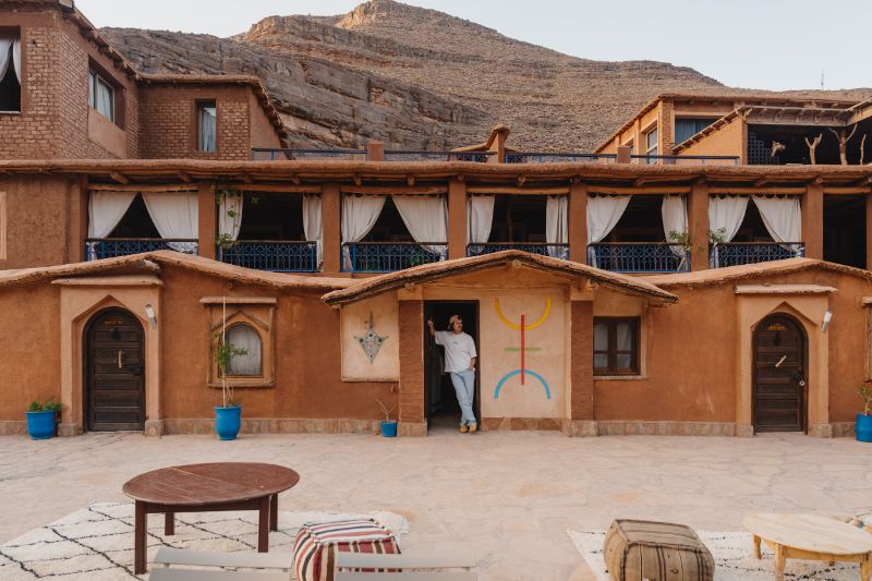 hôtel dans les montagnes de l'Atlas