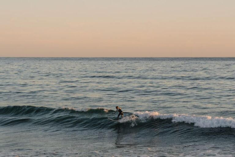Surfeur sur une vague